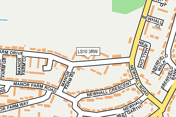 LS10 3RW map - OS OpenMap – Local (Ordnance Survey)