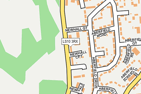 LS10 3RX map - OS OpenMap – Local (Ordnance Survey)