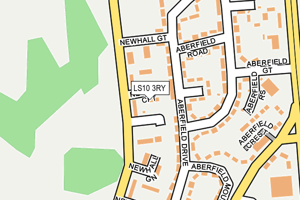 LS10 3RY map - OS OpenMap – Local (Ordnance Survey)