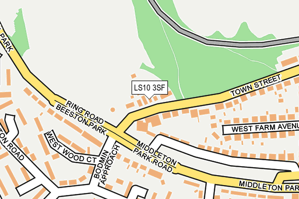 LS10 3SF map - OS OpenMap – Local (Ordnance Survey)