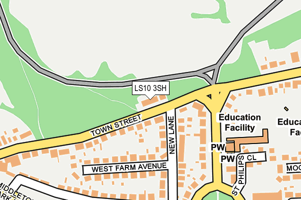 LS10 3SH map - OS OpenMap – Local (Ordnance Survey)