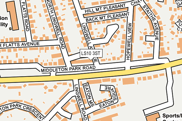 LS10 3ST map - OS OpenMap – Local (Ordnance Survey)