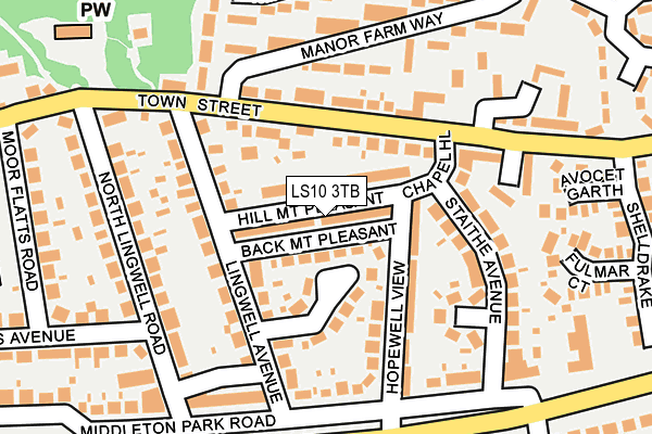 LS10 3TB map - OS OpenMap – Local (Ordnance Survey)