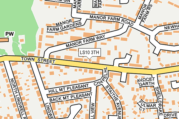 LS10 3TH map - OS OpenMap – Local (Ordnance Survey)