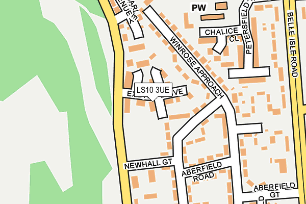 LS10 3UE map - OS OpenMap – Local (Ordnance Survey)