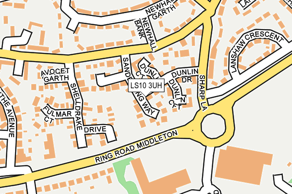 LS10 3UH map - OS OpenMap – Local (Ordnance Survey)
