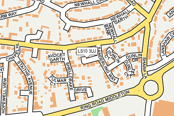 LS10 3UJ map - OS OpenMap – Local (Ordnance Survey)