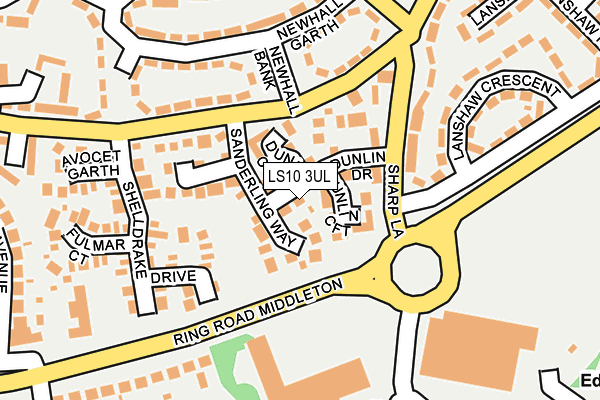 LS10 3UL map - OS OpenMap – Local (Ordnance Survey)