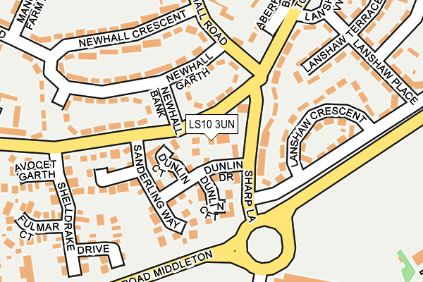 LS10 3UN map - OS OpenMap – Local (Ordnance Survey)