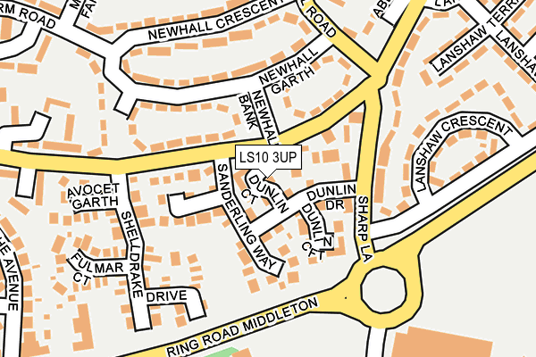 LS10 3UP map - OS OpenMap – Local (Ordnance Survey)