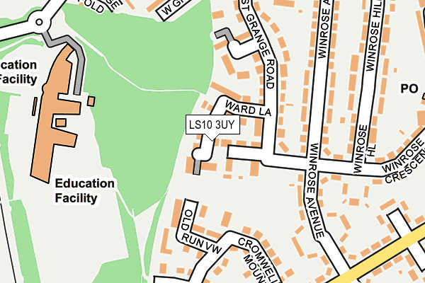 LS10 3UY map - OS OpenMap – Local (Ordnance Survey)