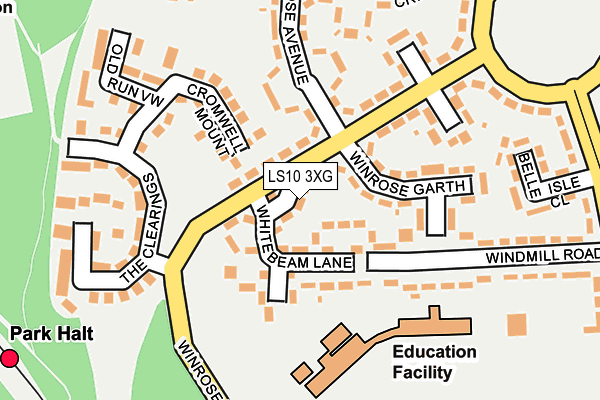 LS10 3XG map - OS OpenMap – Local (Ordnance Survey)