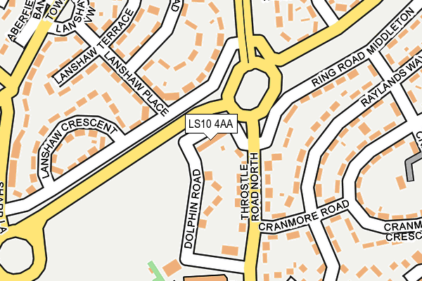 LS10 4AA map - OS OpenMap – Local (Ordnance Survey)