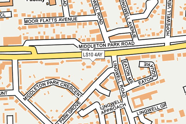 LS10 4AY map - OS OpenMap – Local (Ordnance Survey)