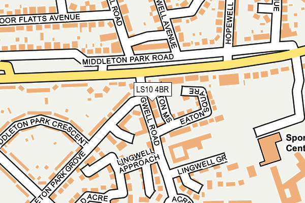LS10 4BR map - OS OpenMap – Local (Ordnance Survey)