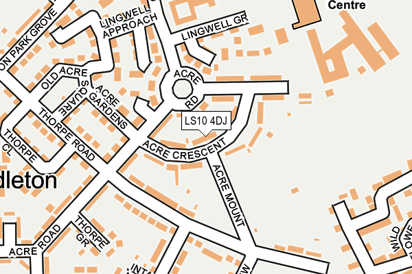 LS10 4DJ map - OS OpenMap – Local (Ordnance Survey)