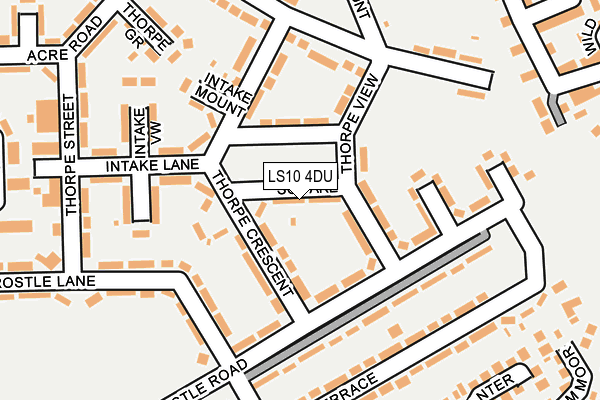 LS10 4DU map - OS OpenMap – Local (Ordnance Survey)
