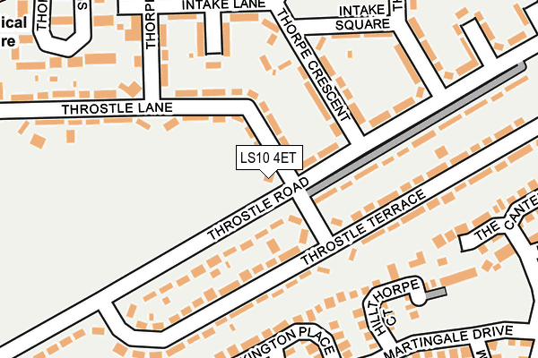 LS10 4ET map - OS OpenMap – Local (Ordnance Survey)