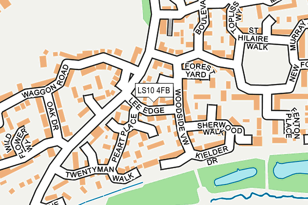 LS10 4FB map - OS OpenMap – Local (Ordnance Survey)