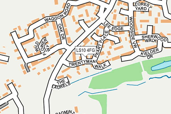 LS10 4FG map - OS OpenMap – Local (Ordnance Survey)