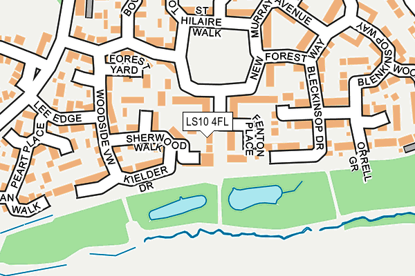 LS10 4FL map - OS OpenMap – Local (Ordnance Survey)