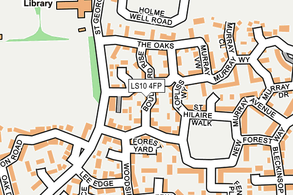 LS10 4FP map - OS OpenMap – Local (Ordnance Survey)
