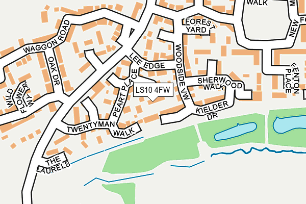 LS10 4FW map - OS OpenMap – Local (Ordnance Survey)