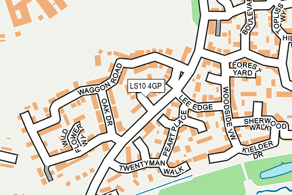 LS10 4GP map - OS OpenMap – Local (Ordnance Survey)