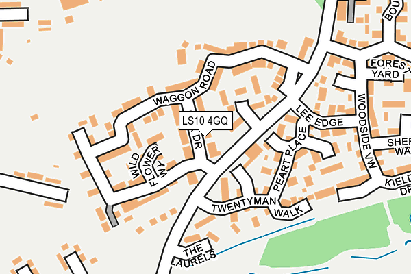 LS10 4GQ map - OS OpenMap – Local (Ordnance Survey)