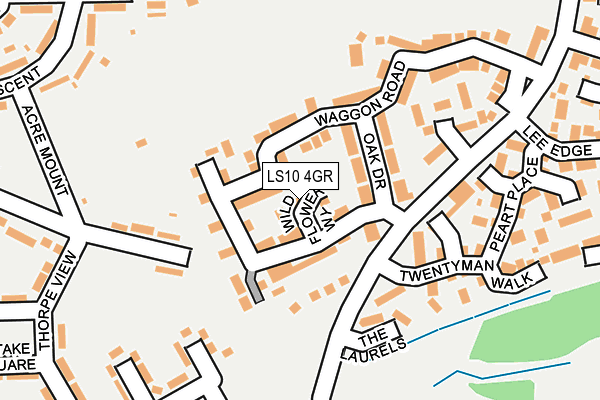 LS10 4GR map - OS OpenMap – Local (Ordnance Survey)