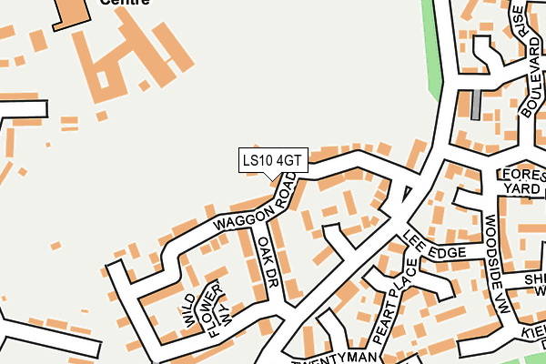LS10 4GT map - OS OpenMap – Local (Ordnance Survey)