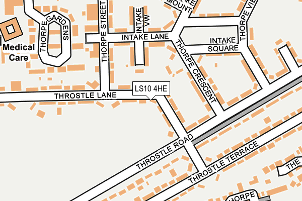 LS10 4HE map - OS OpenMap – Local (Ordnance Survey)