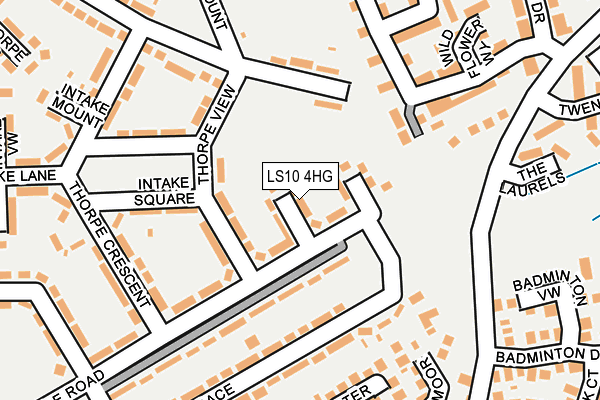 LS10 4HG map - OS OpenMap – Local (Ordnance Survey)