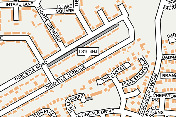 LS10 4HJ map - OS OpenMap – Local (Ordnance Survey)