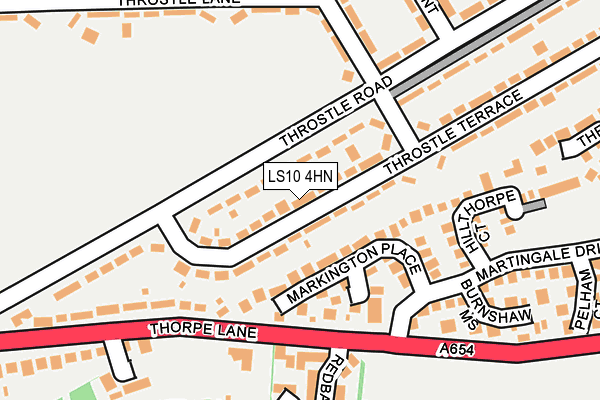 LS10 4HN map - OS OpenMap – Local (Ordnance Survey)
