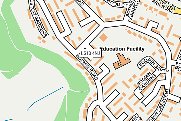 LS10 4NJ map - OS OpenMap – Local (Ordnance Survey)