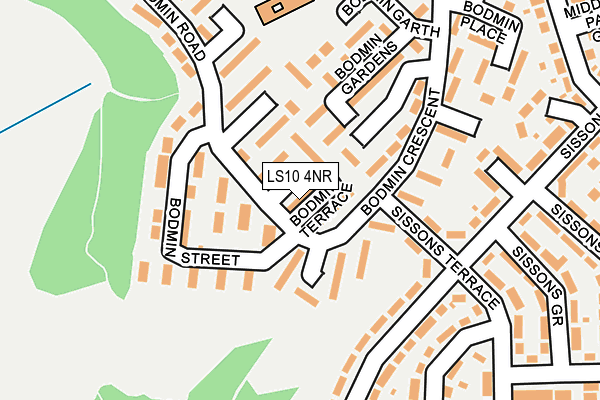 LS10 4NR map - OS OpenMap – Local (Ordnance Survey)