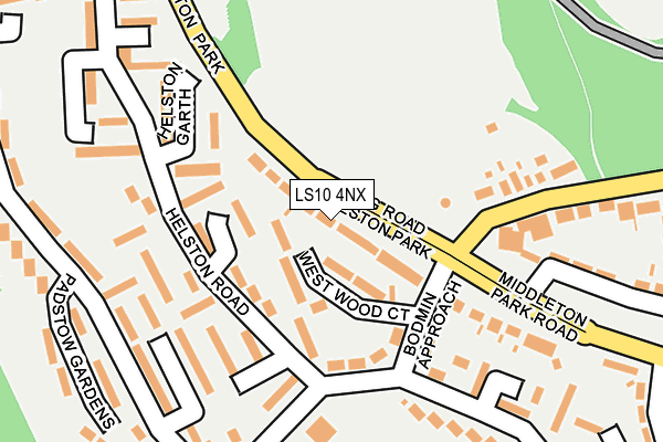 LS10 4NX map - OS OpenMap – Local (Ordnance Survey)