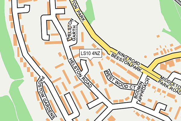 LS10 4NZ map - OS OpenMap – Local (Ordnance Survey)