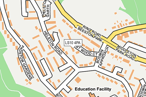 LS10 4PA map - OS OpenMap – Local (Ordnance Survey)