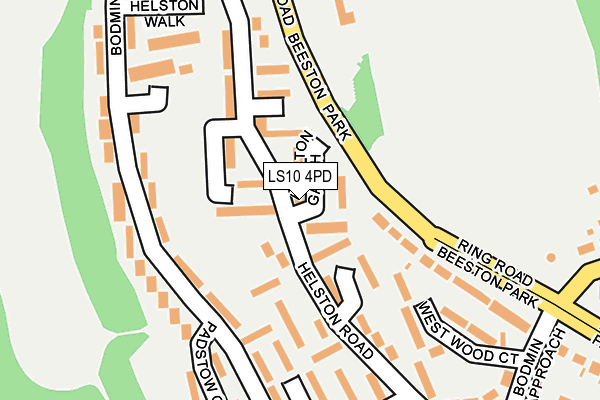 LS10 4PD map - OS OpenMap – Local (Ordnance Survey)