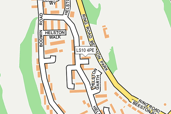 LS10 4PE map - OS OpenMap – Local (Ordnance Survey)