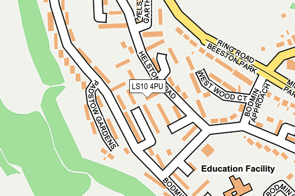 LS10 4PU map - OS OpenMap – Local (Ordnance Survey)