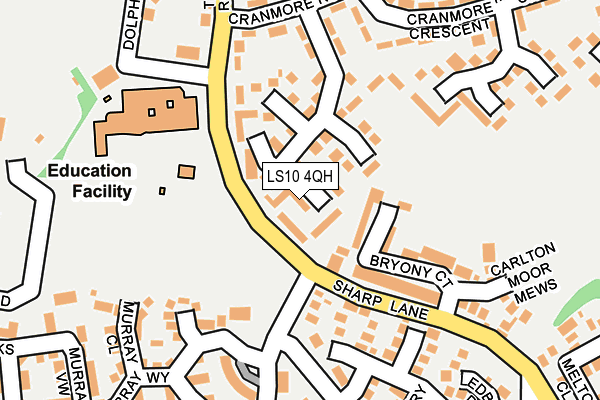 LS10 4QH map - OS OpenMap – Local (Ordnance Survey)