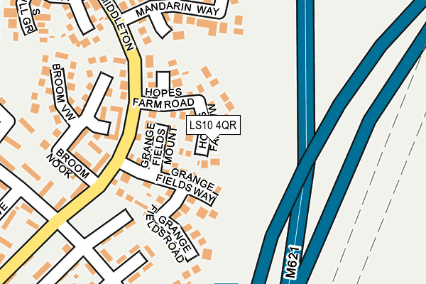 LS10 4QR map - OS OpenMap – Local (Ordnance Survey)