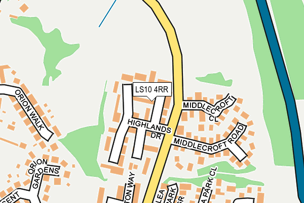 LS10 4RR map - OS OpenMap – Local (Ordnance Survey)