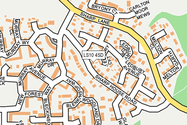 LS10 4SD map - OS OpenMap – Local (Ordnance Survey)