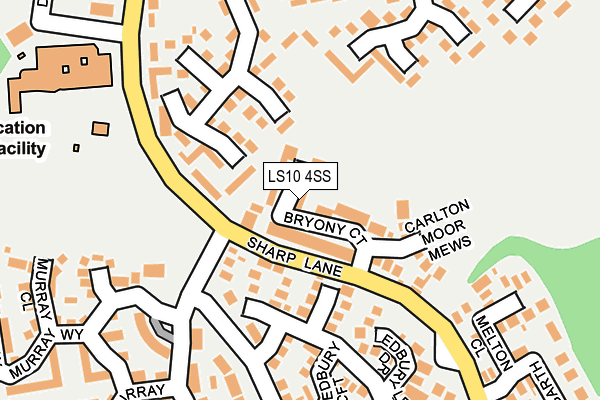 LS10 4SS map - OS OpenMap – Local (Ordnance Survey)