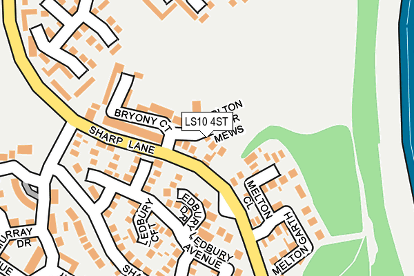 LS10 4ST map - OS OpenMap – Local (Ordnance Survey)