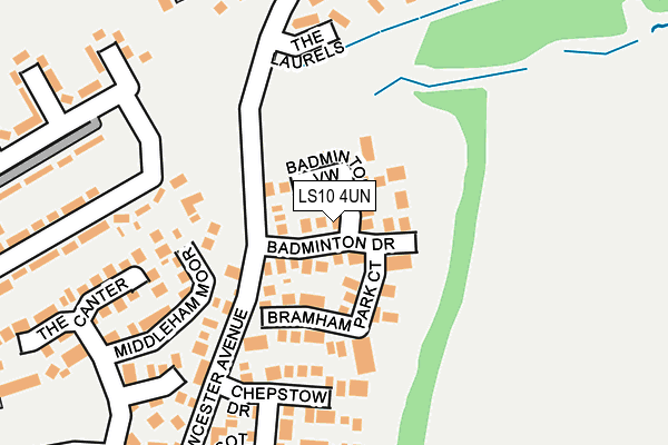 LS10 4UN map - OS OpenMap – Local (Ordnance Survey)